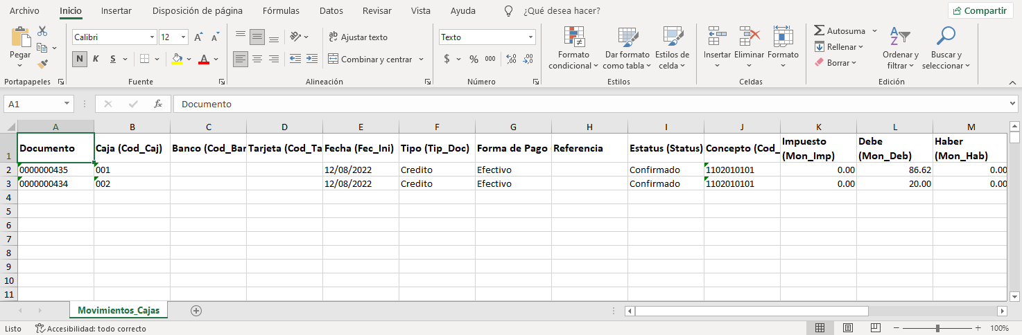 Plantilla Excel - Administrativo