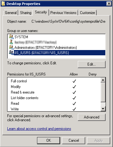 Propiedades de la Carpeta