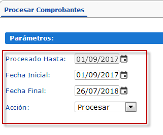 Procesar comprobantes