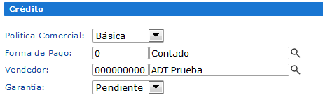 Política Comercial del Cliente