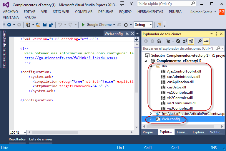 Preparación del Proyecto en Visual Studio - como programar